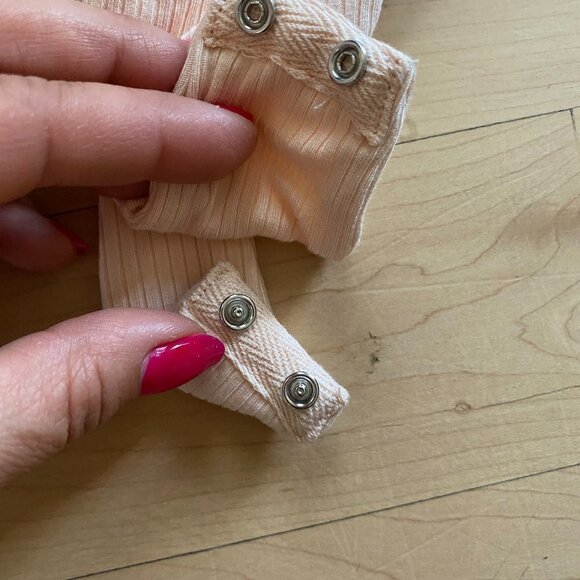 AFRM Bnwot Womens "Hara" T-Back Cream Ribbed Bodysuit - Picture 3 of 7